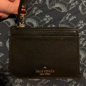 Kate Spade - small card holder wristlet - Black